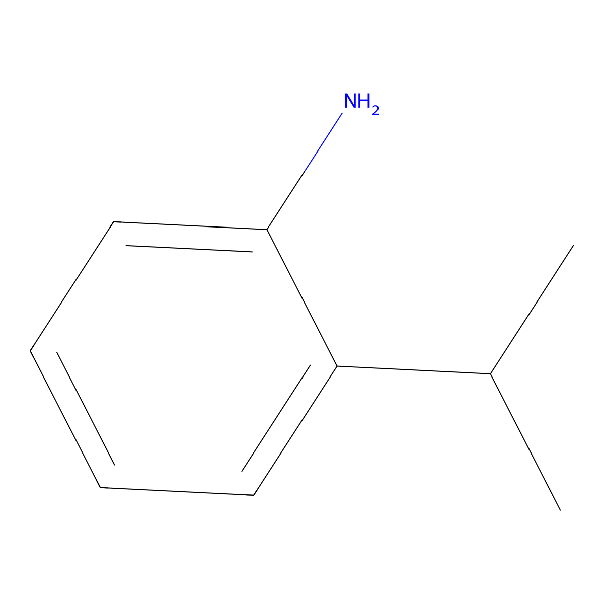 2-Isopropylaniline molecular structure, CAS 40085-42-5