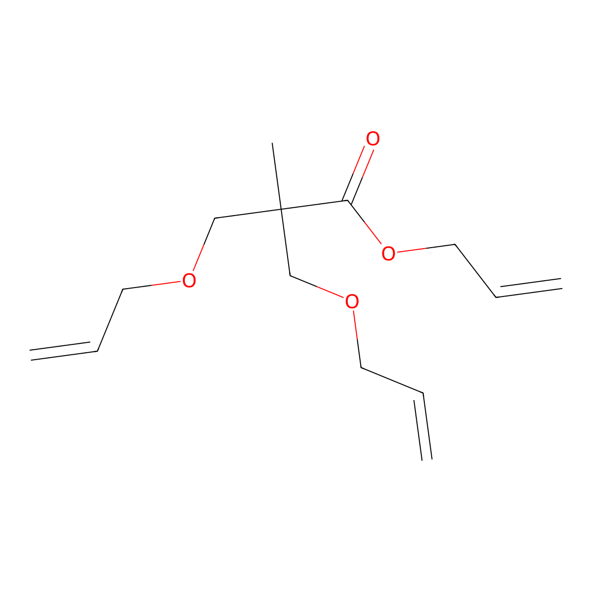 2,2-Bis-(allyloxymethyl)propionic acid allyl ester molecular structure, CAS 400853-21-6