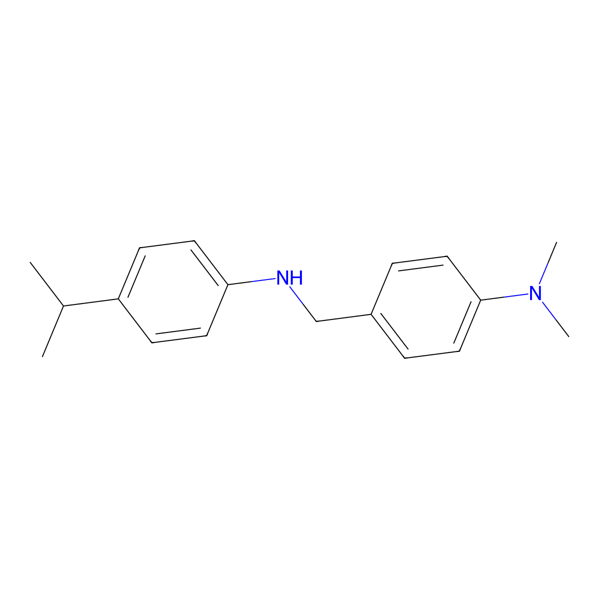 N-(4-(Dimethylamino)benzyl)-4-isopropylbenzenamine molecular structure, CAS 400858-39-1