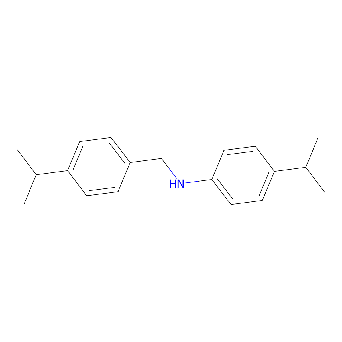 (4-Isopropylbenzyl)(4-isopropylphenyl)amine molecular structure, CAS 400858-40-4