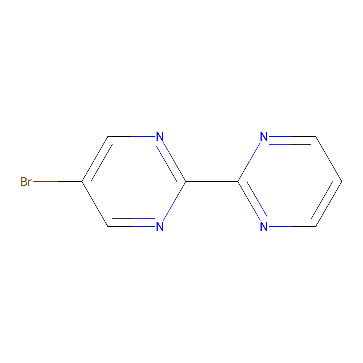 5-Bromo-2-(pyrimidin-2-yl)pyrimidine molecular structure, CAS 400859-08-7