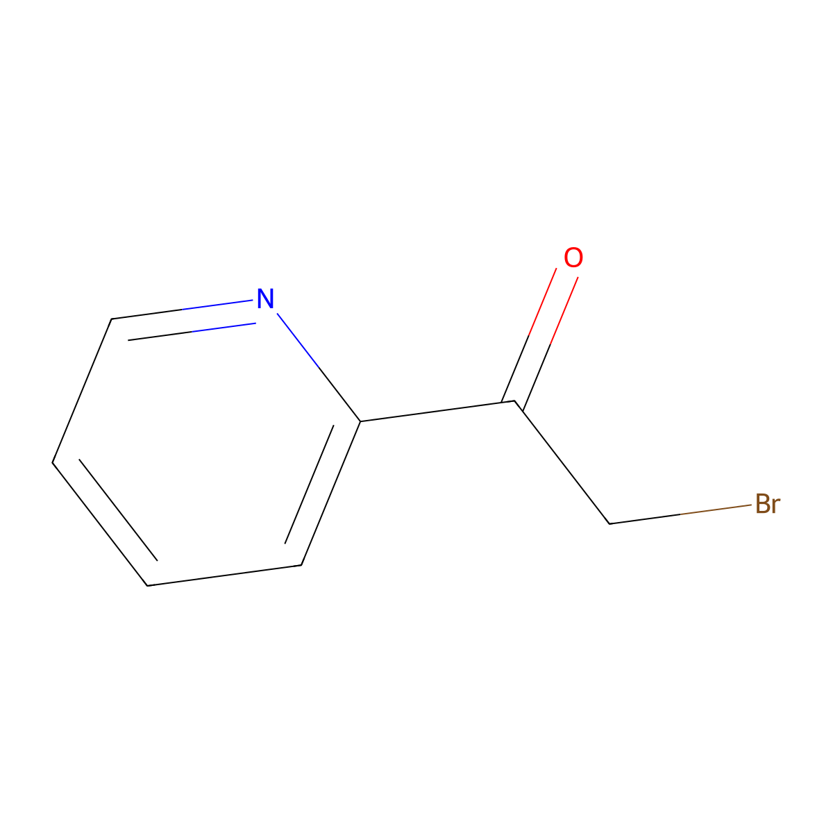 2-Bromoacetamidopyridine molecular structure, CAS 40086-66-6