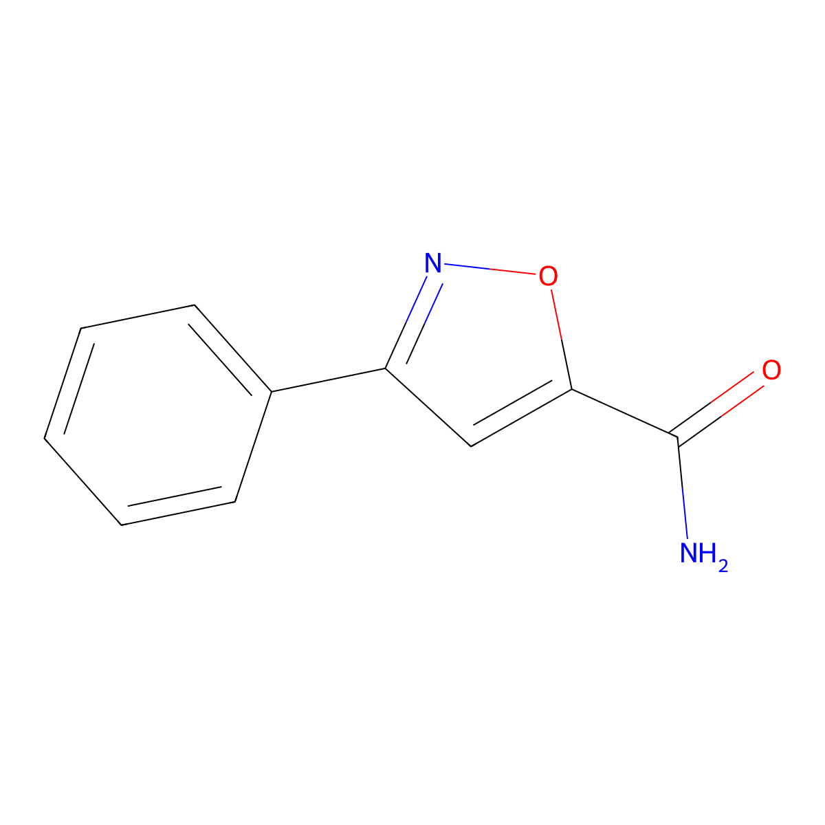 3-Phenyl-1,2-oxazole-5-carboxamide molecular structure, CAS 400870-91-9