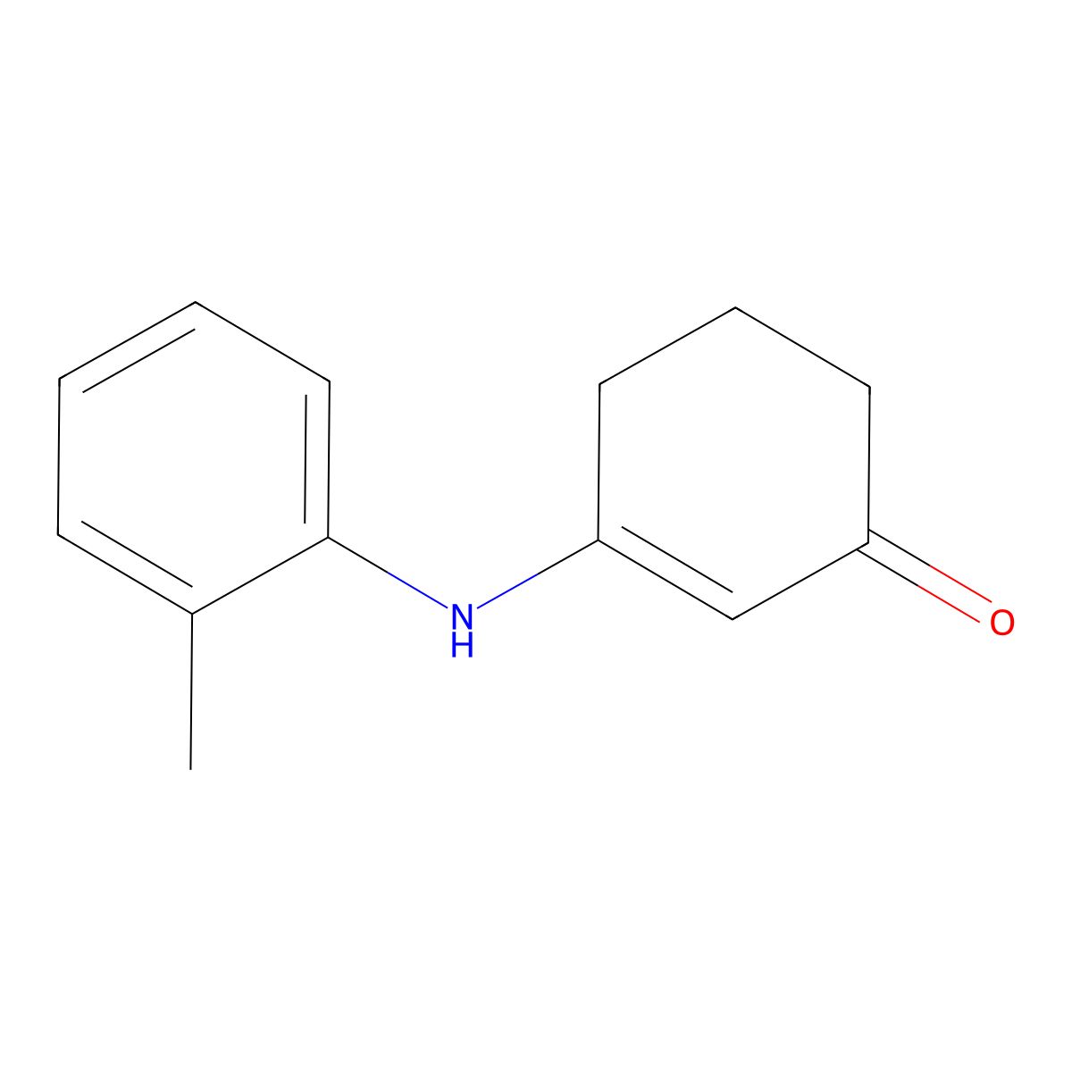 3-[(2-Methylphenyl)amino]cyclohex-2-en-1-one molecular structure, CAS 400873-21-4