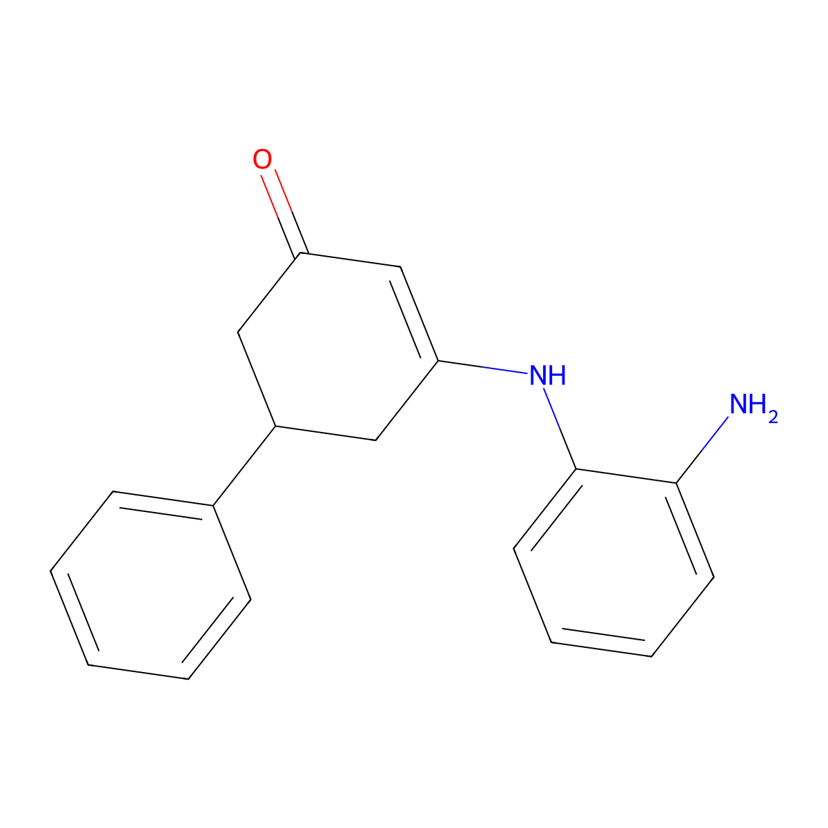 3-[(2-Aminophenyl)amino]-5-phenylcyclohex-2-en-1-one molecular structure, CAS 400873-42-9
