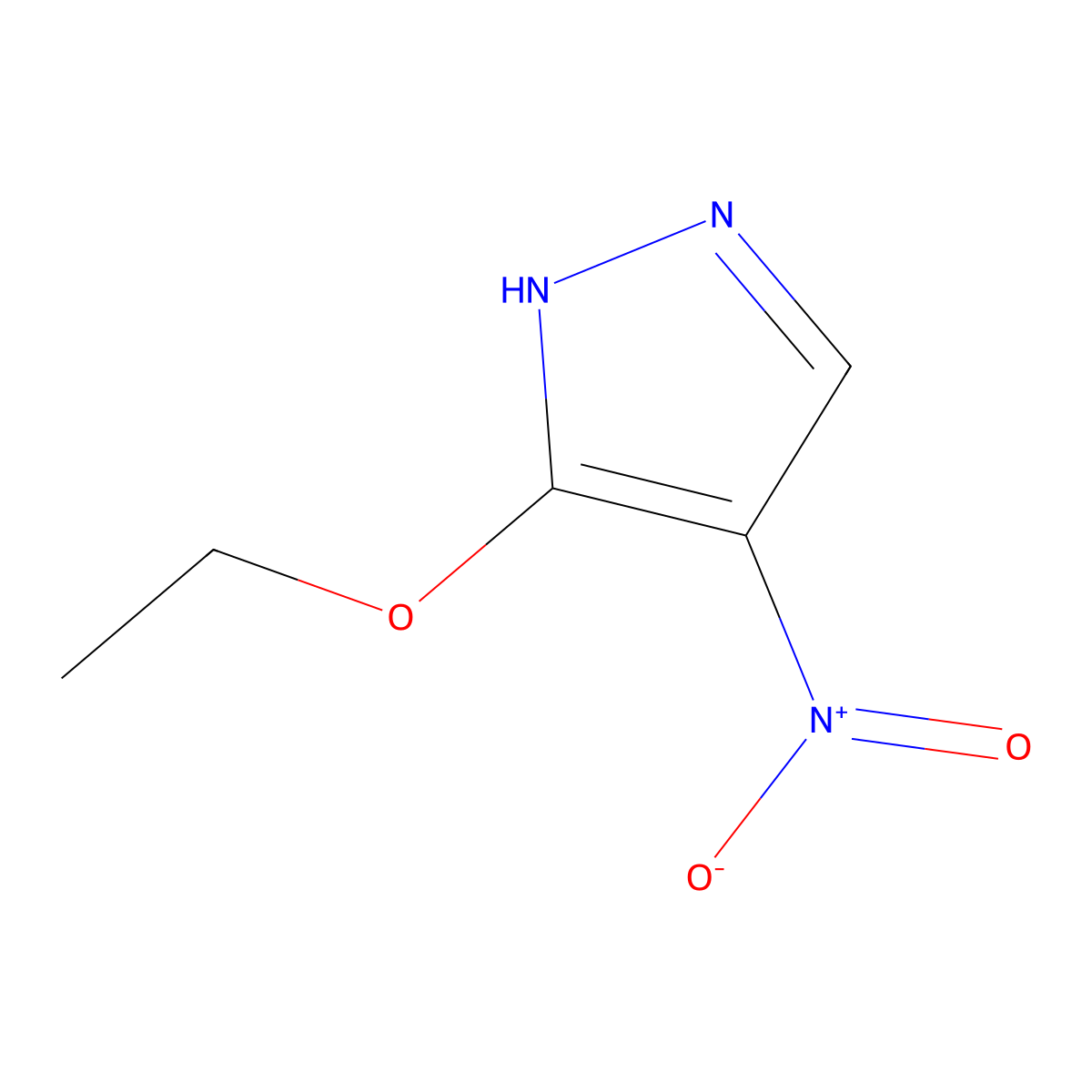 3-Ethoxy-4-nitro-1H-pyrazole molecular structure, CAS 400878-03-7