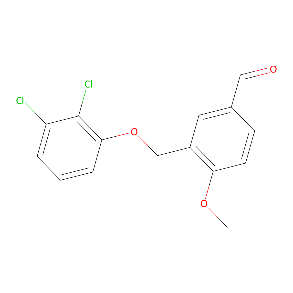 3-[(2,3-Dichlorophenoxy)methyl]-4-methoxybenzaldehyde molecular structure, CAS 400878-04-8