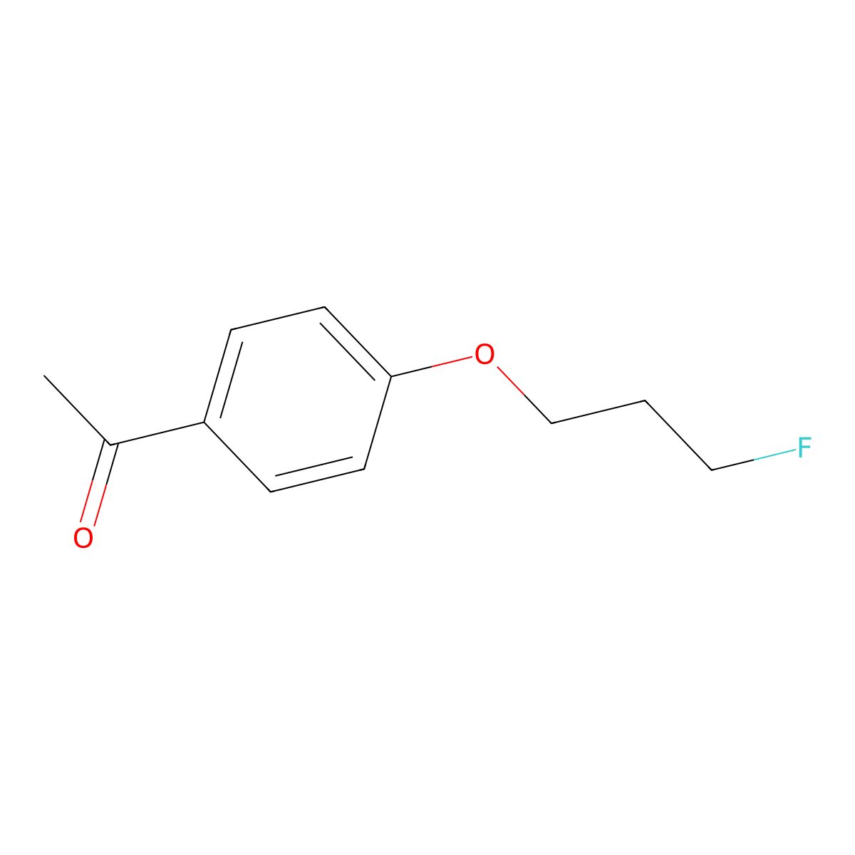 1-[4-(3-Fluoropropoxy)phenyl]-1-ethanone molecular structure, CAS 400878-19-5