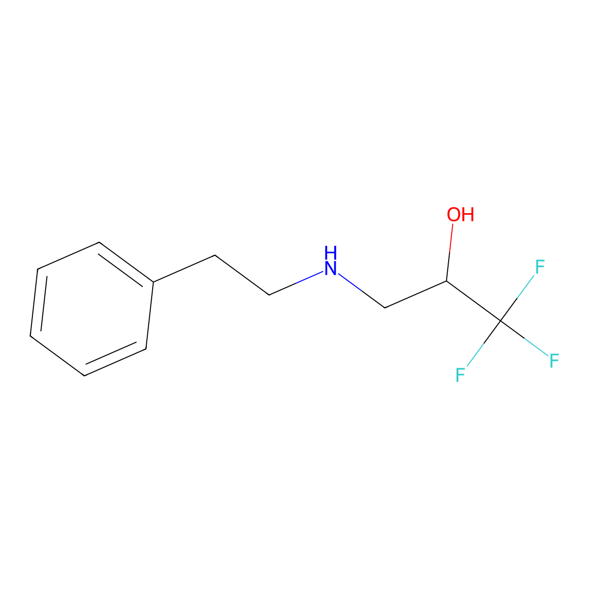 1,1,1-Trifluoro-3-(phenethylamino)-2-propanol molecular structure, CAS 400878-20-8