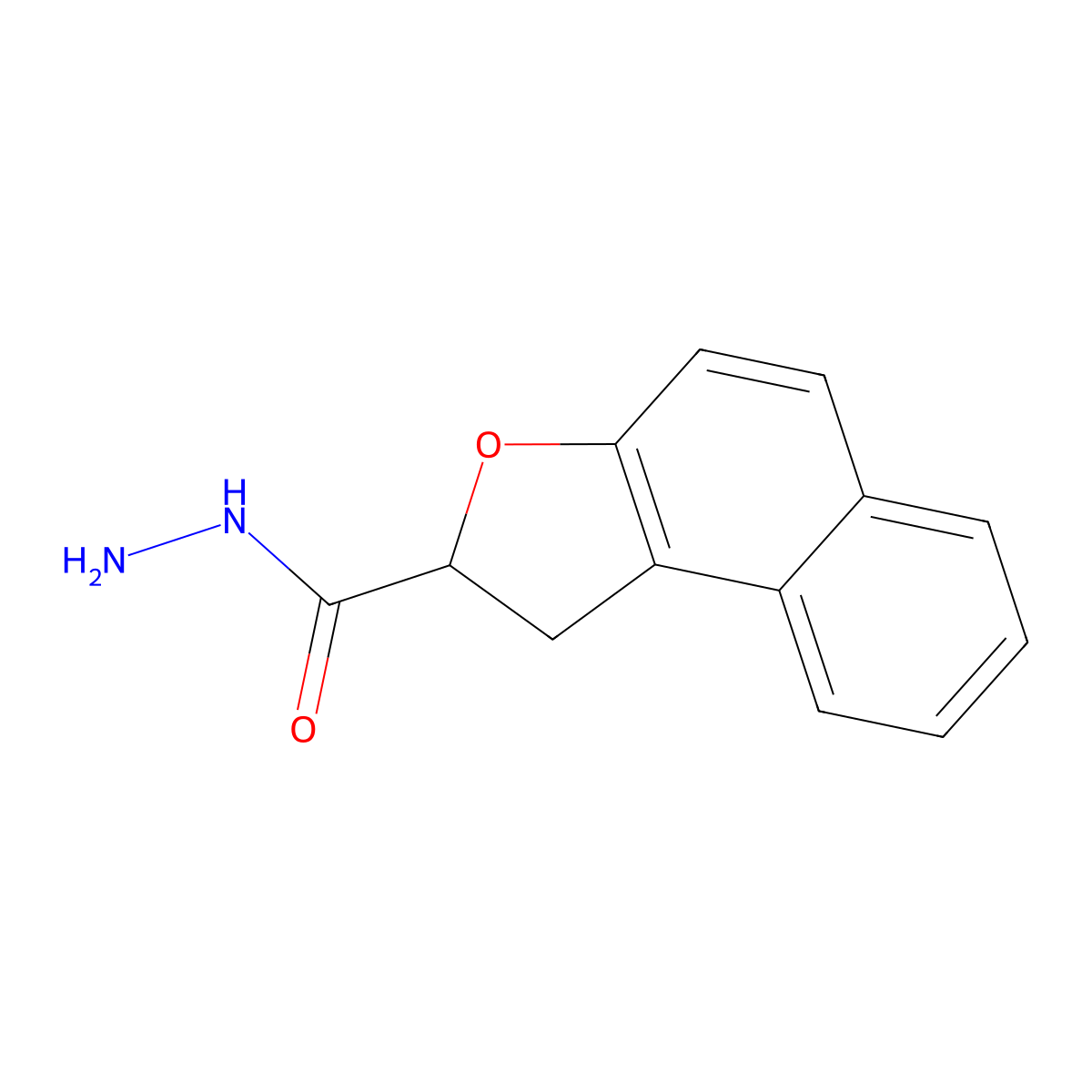 1,2-Dihydronaphtho[2,1-b]furan-2-carbohydrazide molecular structure, CAS 400878-27-5