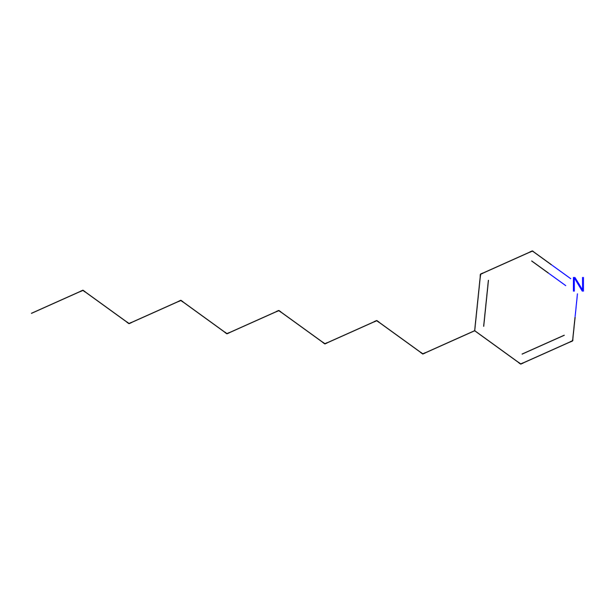 4-Nonylpyridine molecular structure, CAS 40089-92-7