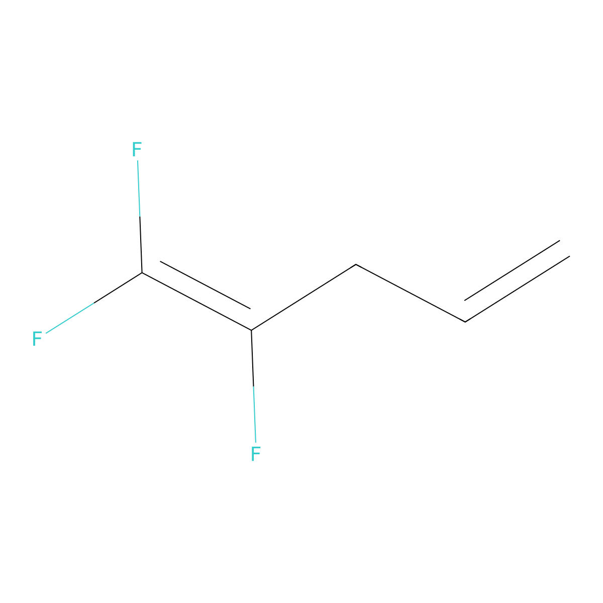 1,1,2-Trifluoropenta-1,4-diene molecular structure, CAS 401-49-0