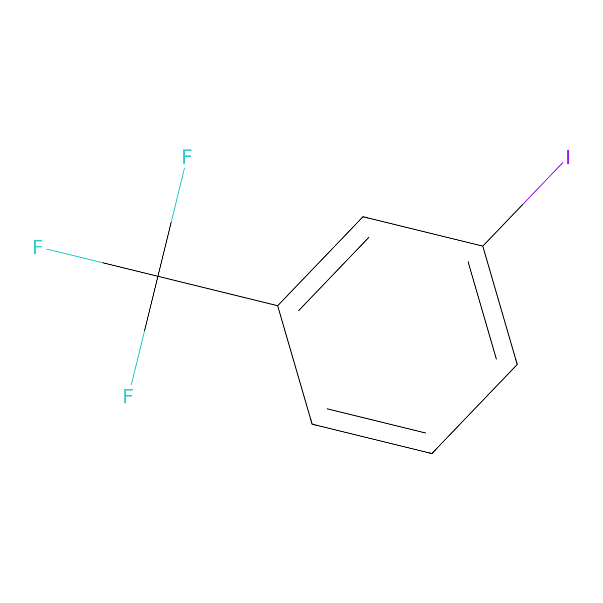 Benzene, 1-iodo-3-(trifluoromethyl)- molecular structure, CAS 401-81-0