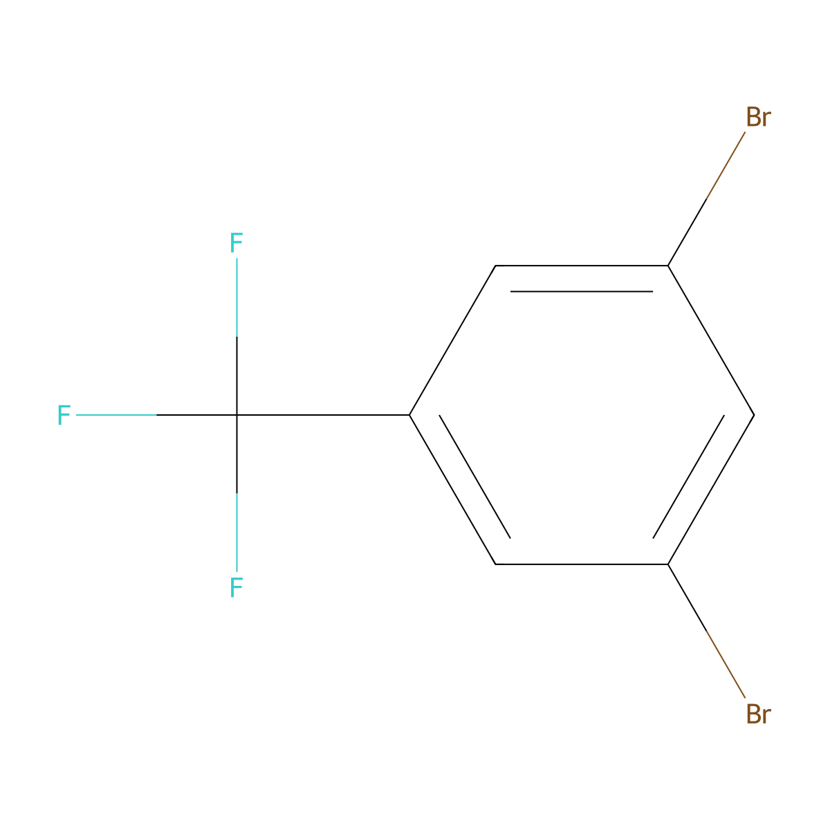 1,3-Dibromo-5-(trifluoromethyl)benzene molecular structure, CAS 401-84-3