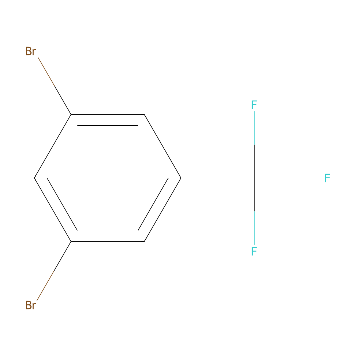 1,3-Dibromo-5-(trifluoromethyl)benzene molecular structure, CAS 401-84-3