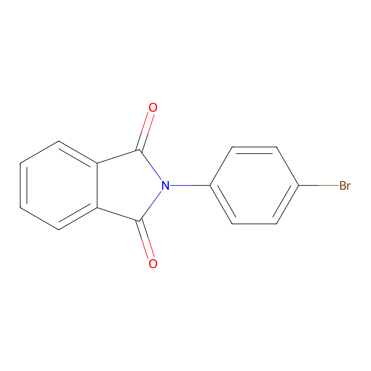 N-p-Bromophenylphthalimide molecular structure, CAS 40101-31-3