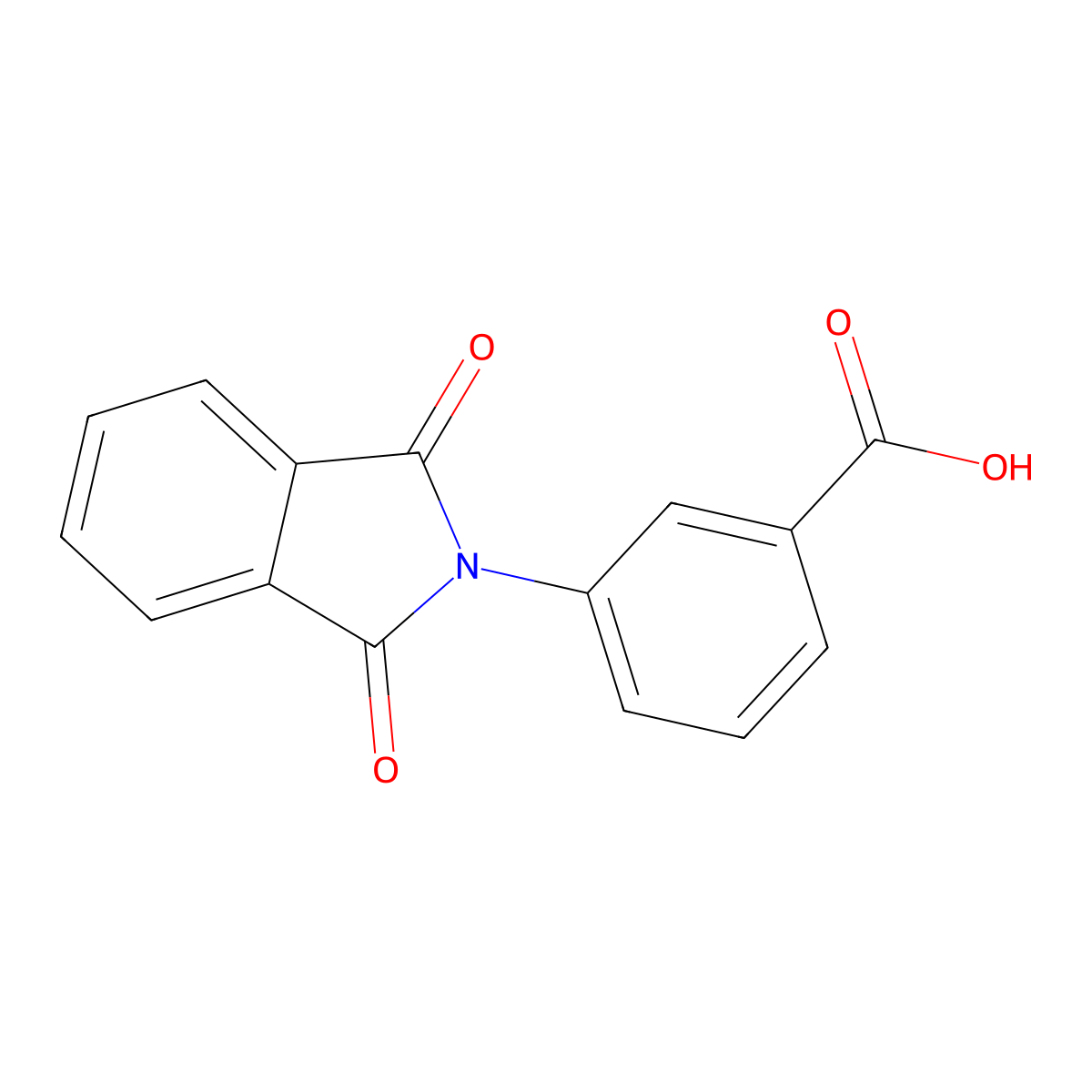 3-(1,3-Dioxo-1,3-dihydro-2H-isoindol-2-yl)benzoic acid molecular structure, CAS 40101-51-7