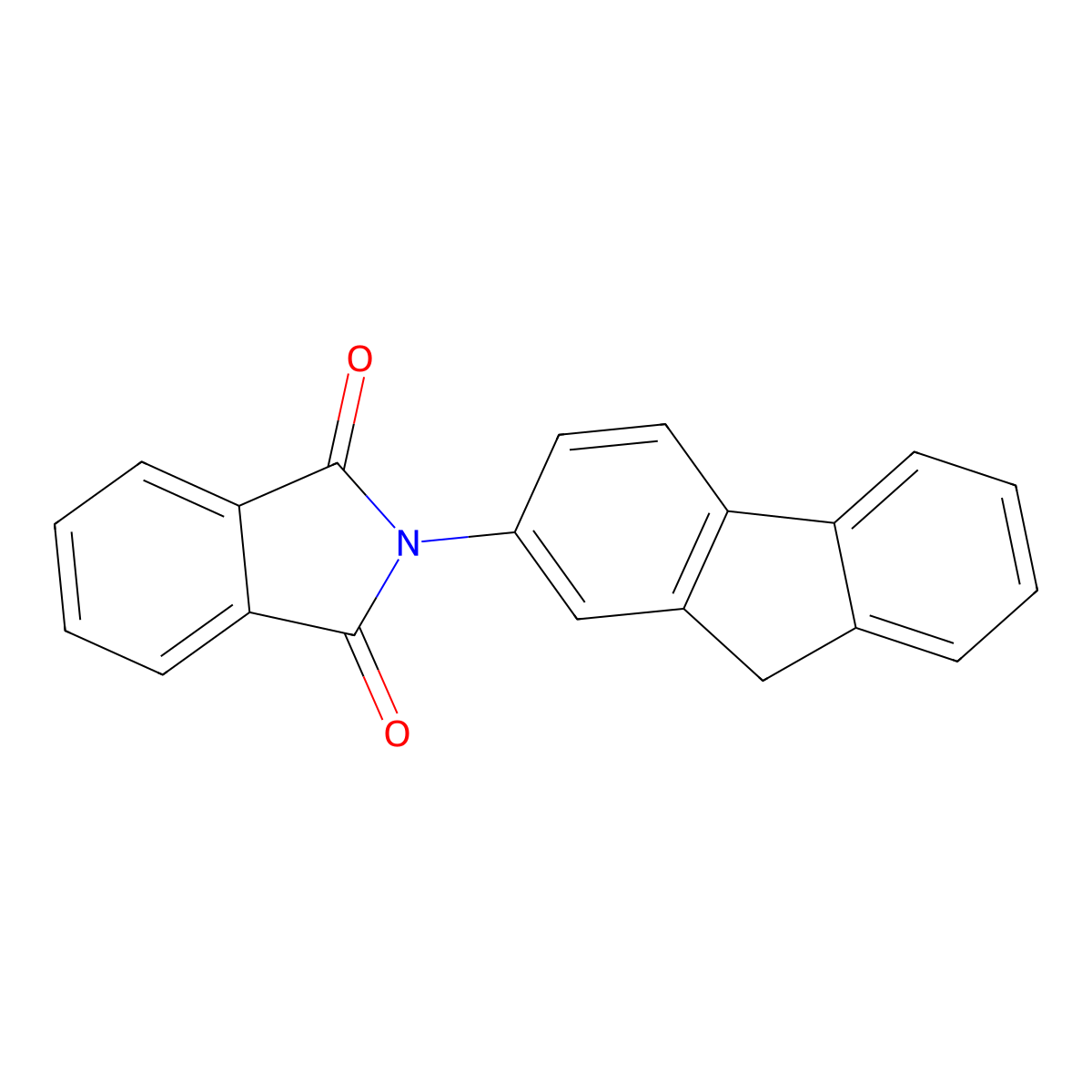 2-(9H-Fluoren-2-yl)isoindoline-1,3-dione molecular structure, CAS 40101-68-6