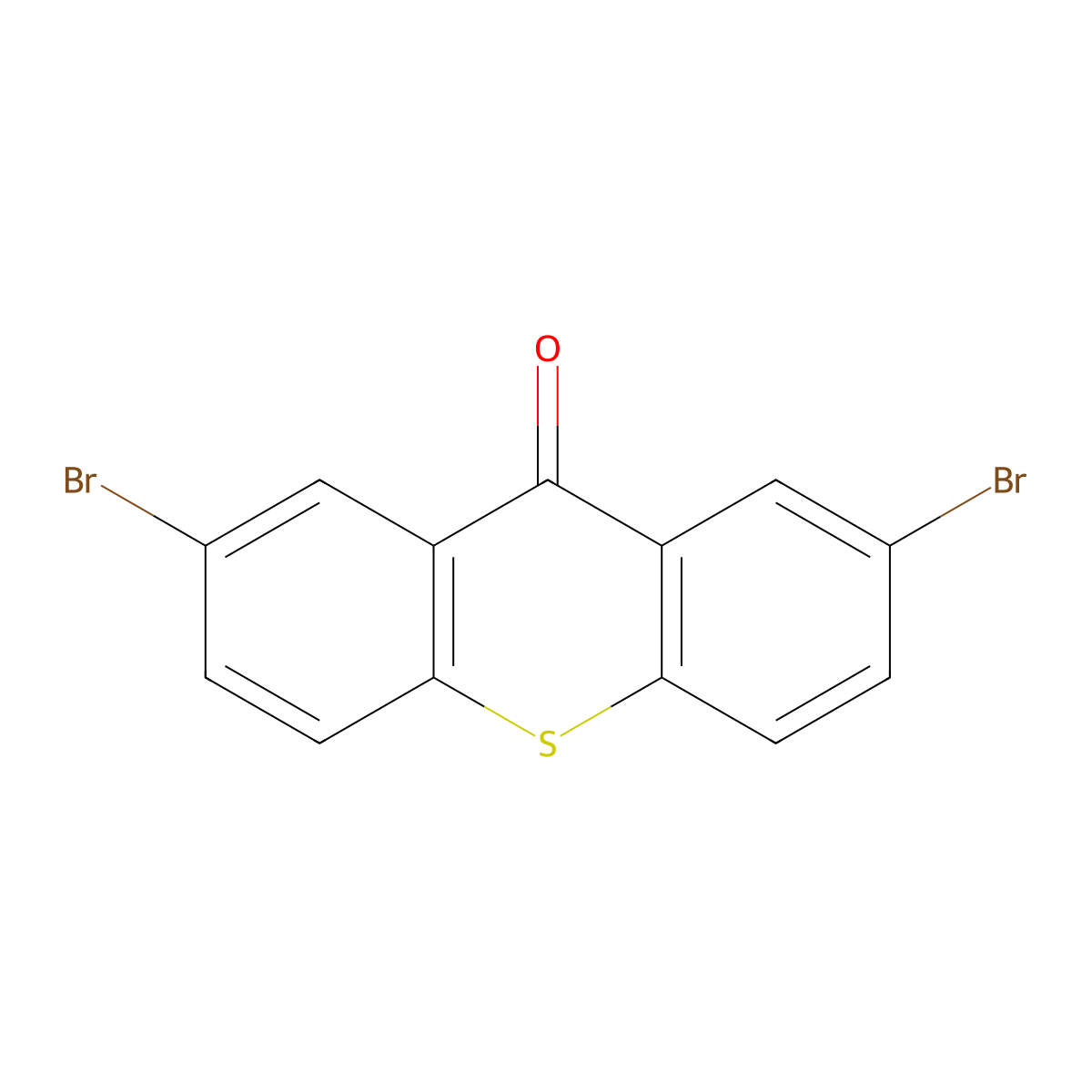 2,7-Dibromo-9H-thioxanthen-9-one molecular structure, CAS 40102-86-1