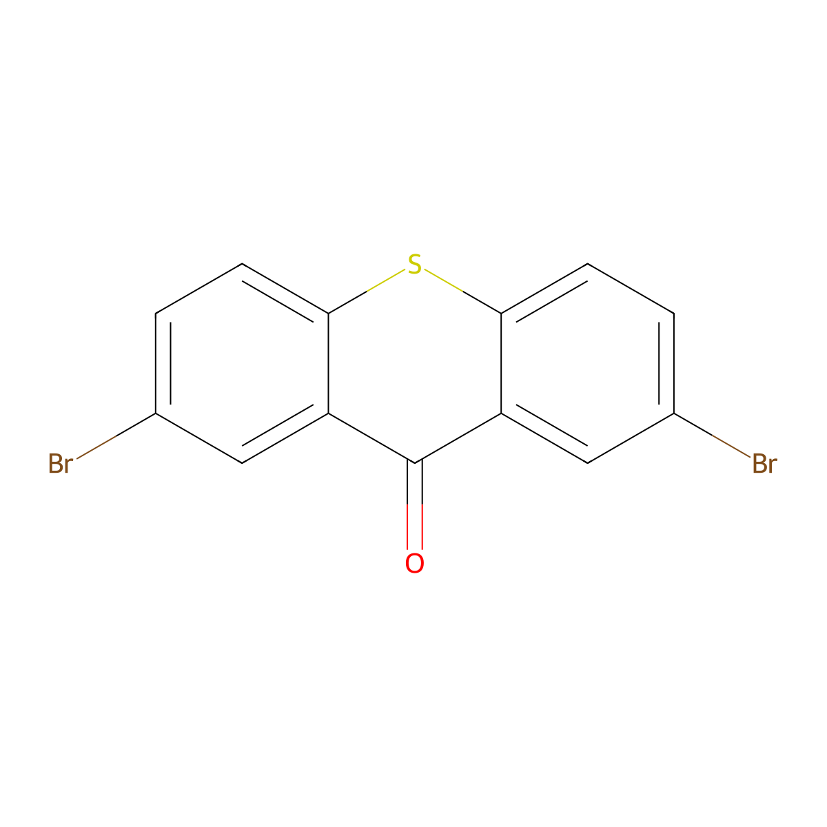 2,7-Dibromo-9H-thioxanthen-9-one molecular structure, CAS 40102-86-1