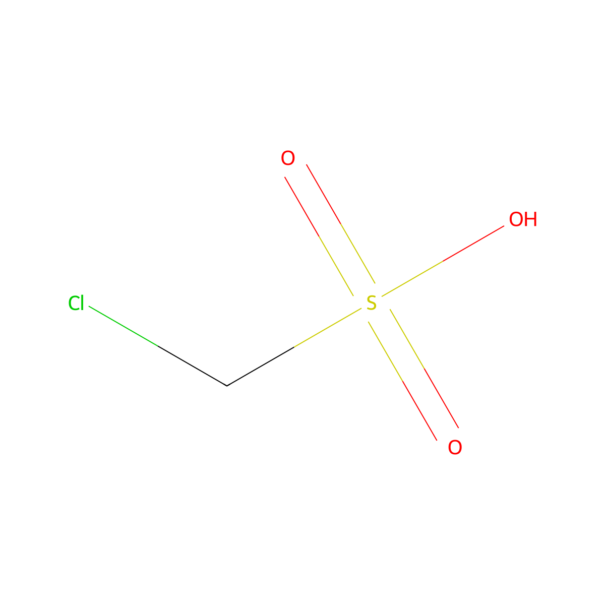 Chloromethanesulfonic acid molecular structure, CAS 40104-07-2