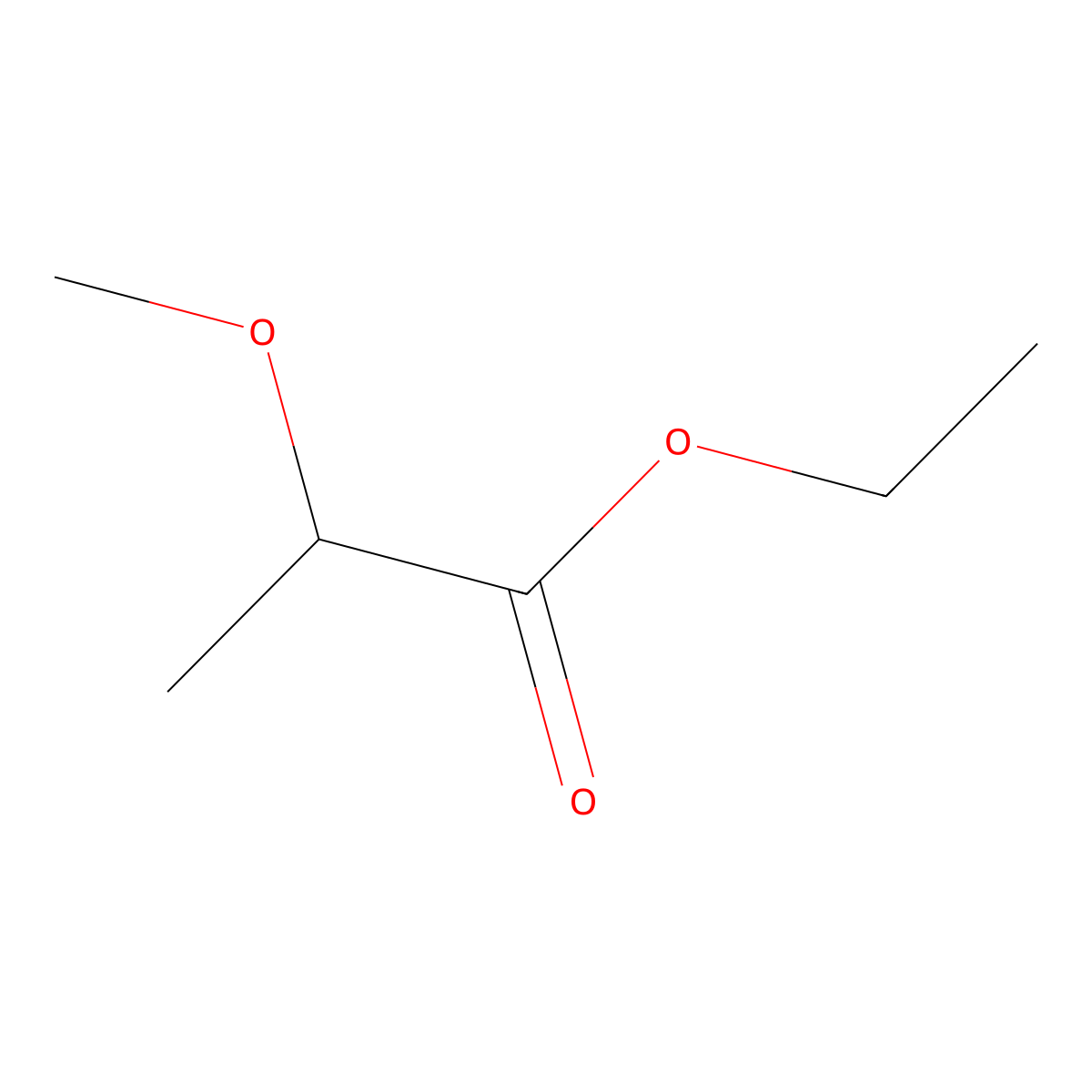 ethyl (2R)-2-methoxypropanoate molecular structure, CAS 40105-20-2