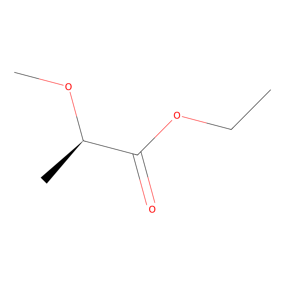 ethyl (2R)-2-methoxypropanoate molecular structure, CAS 40105-20-2