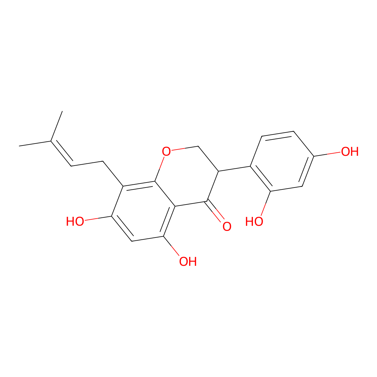 Kievitone molecular structure, CAS 40105-60-0