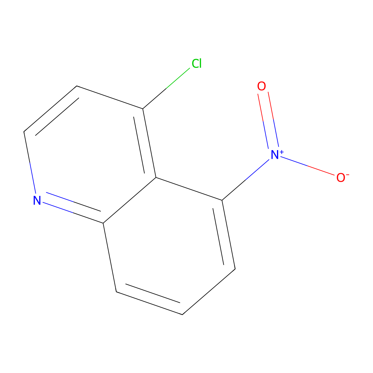 4-Chloro-5-nitroquinoline molecular structure, CAS 40106-98-7