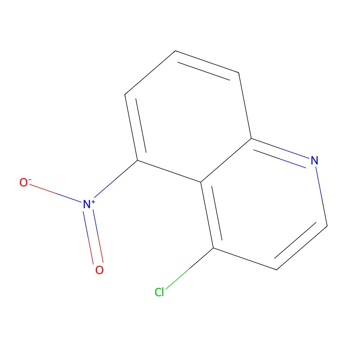 4-Chloro-5-nitroquinoline molecular structure, CAS 40106-98-7