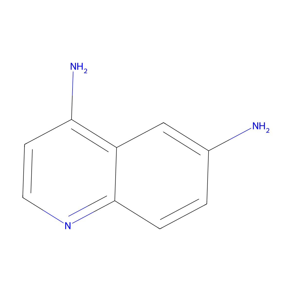 4,6-Quinolinediamine molecular structure, CAS 40107-09-3