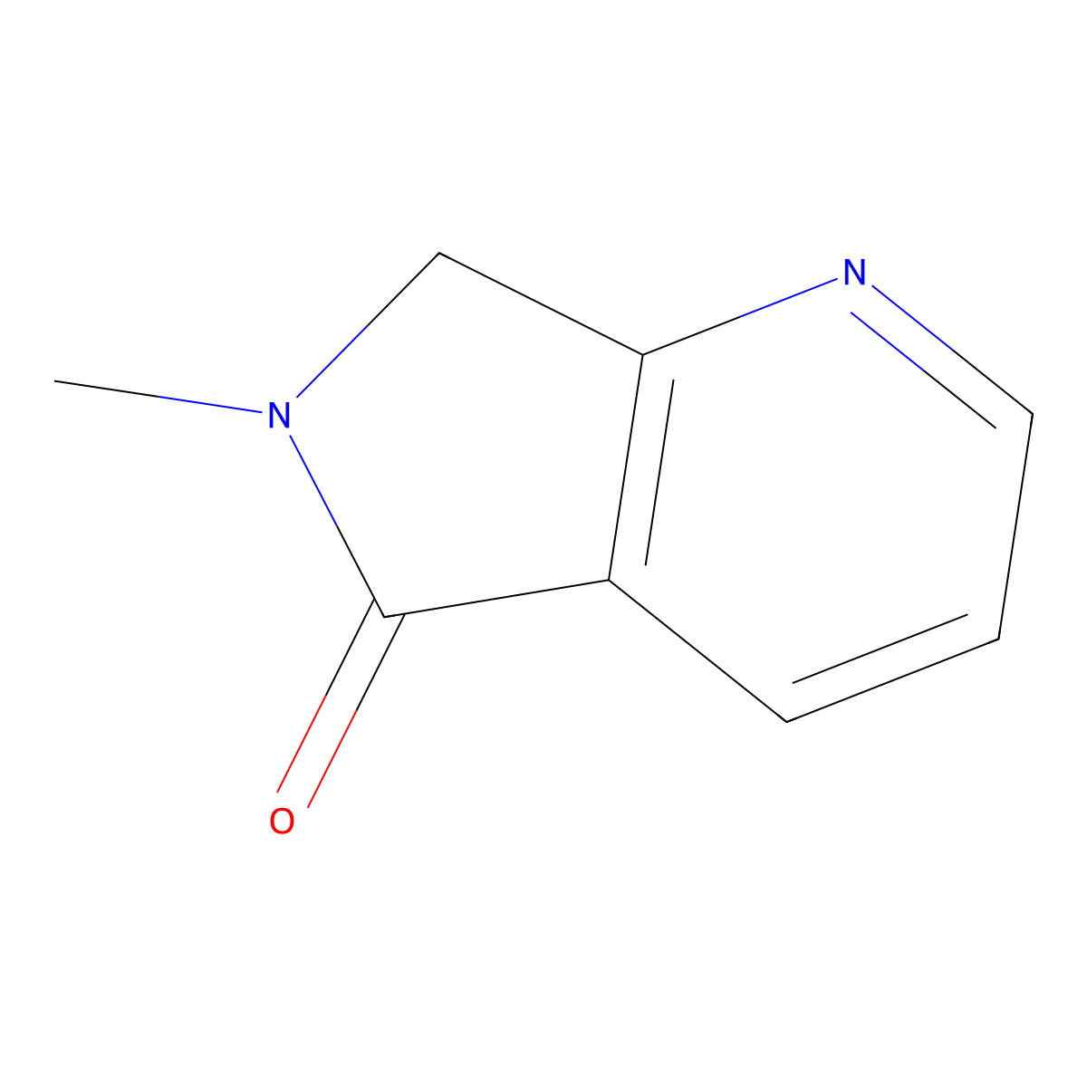 6-Methyl-6,7-dihydro-5H-pyrrolo[3,4-b]pyridin-5-one molecular structure, CAS 40107-94-6