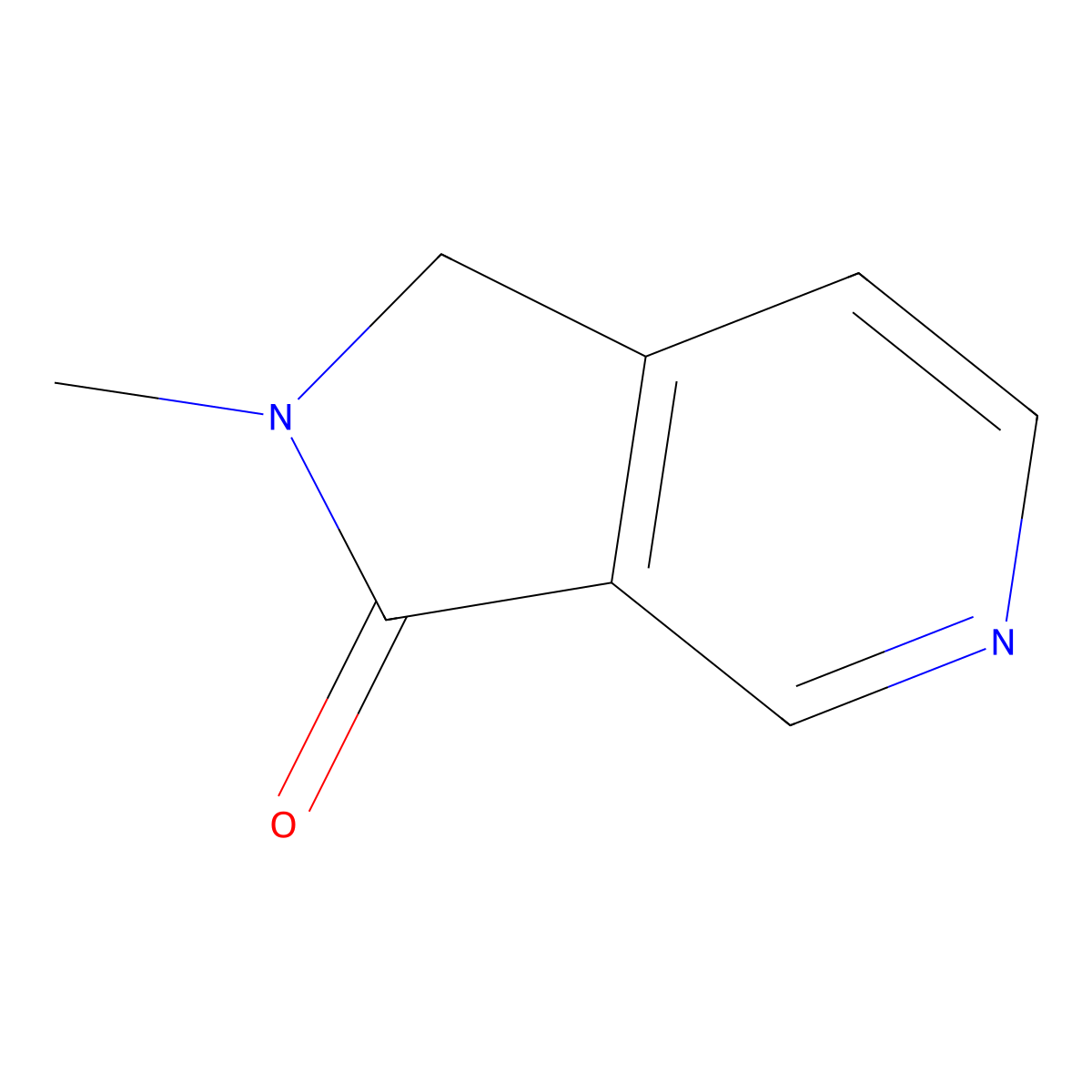 2-Methyl-1,2-dihydro-3H-pyrrolo[3,4-c]pyridin-3-one molecular structure, CAS 40107-96-8