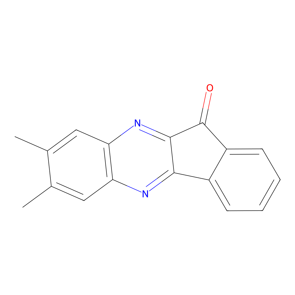 7,8-dimethyl-11H-indeno[1,2-b]quinoxalin-11-one molecular structure, CAS 40114-83-8
