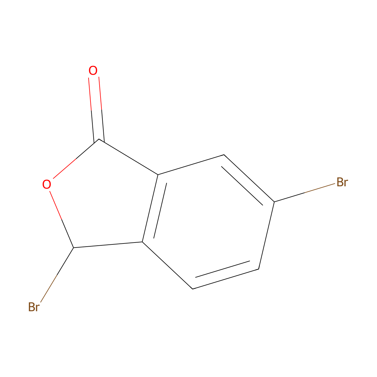 3,6-Dibromoisobenzofuran-1(3H)-one molecular structure, CAS 40125-50-6