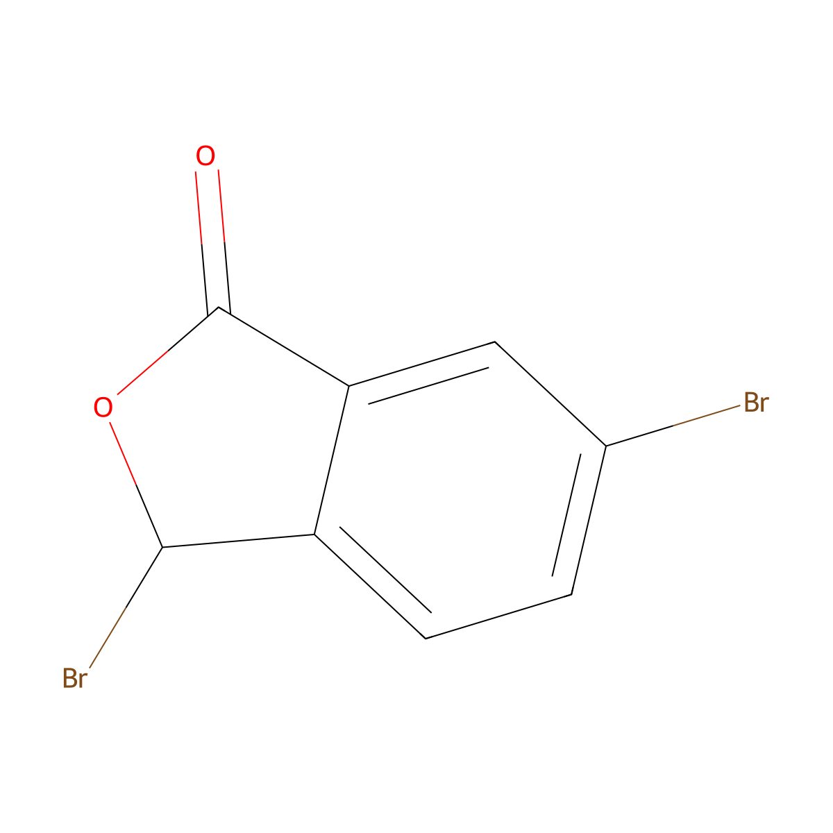 3,6-Dibromoisobenzofuran-1(3H)-one molecular structure, CAS 40125-50-6