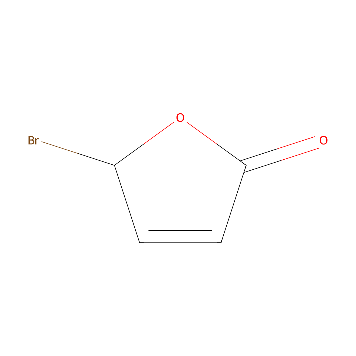 5-Bromofuran-2(5H)-one molecular structure, CAS 40125-53-9