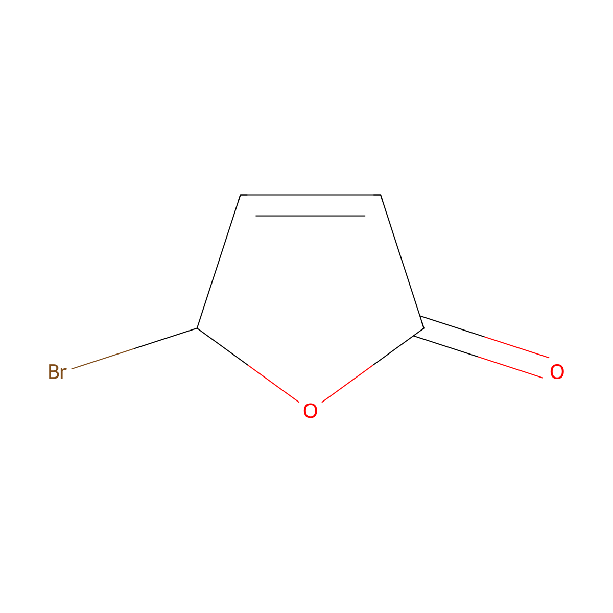 5-Bromofuran-2(5H)-one molecular structure, CAS 40125-53-9