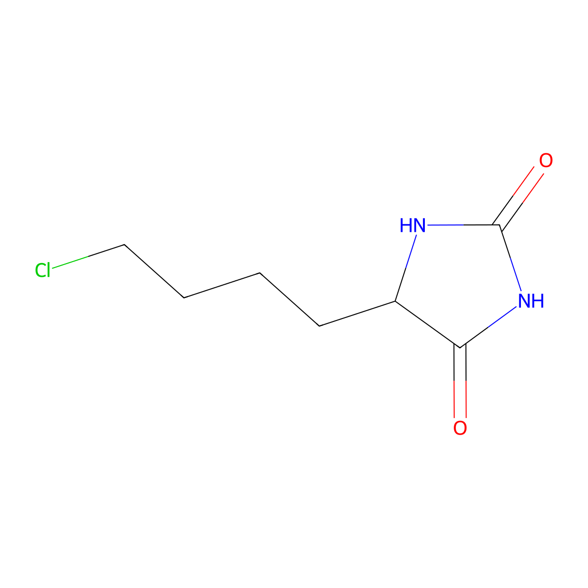 5-(4-Chlorobutyl)hydantoin molecular structure, CAS 40126-55-4