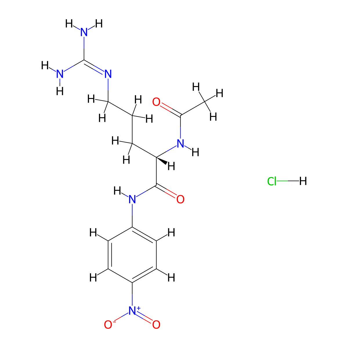 Ac-Arg-Pna HCl molecular structure, CAS 40127-26-2