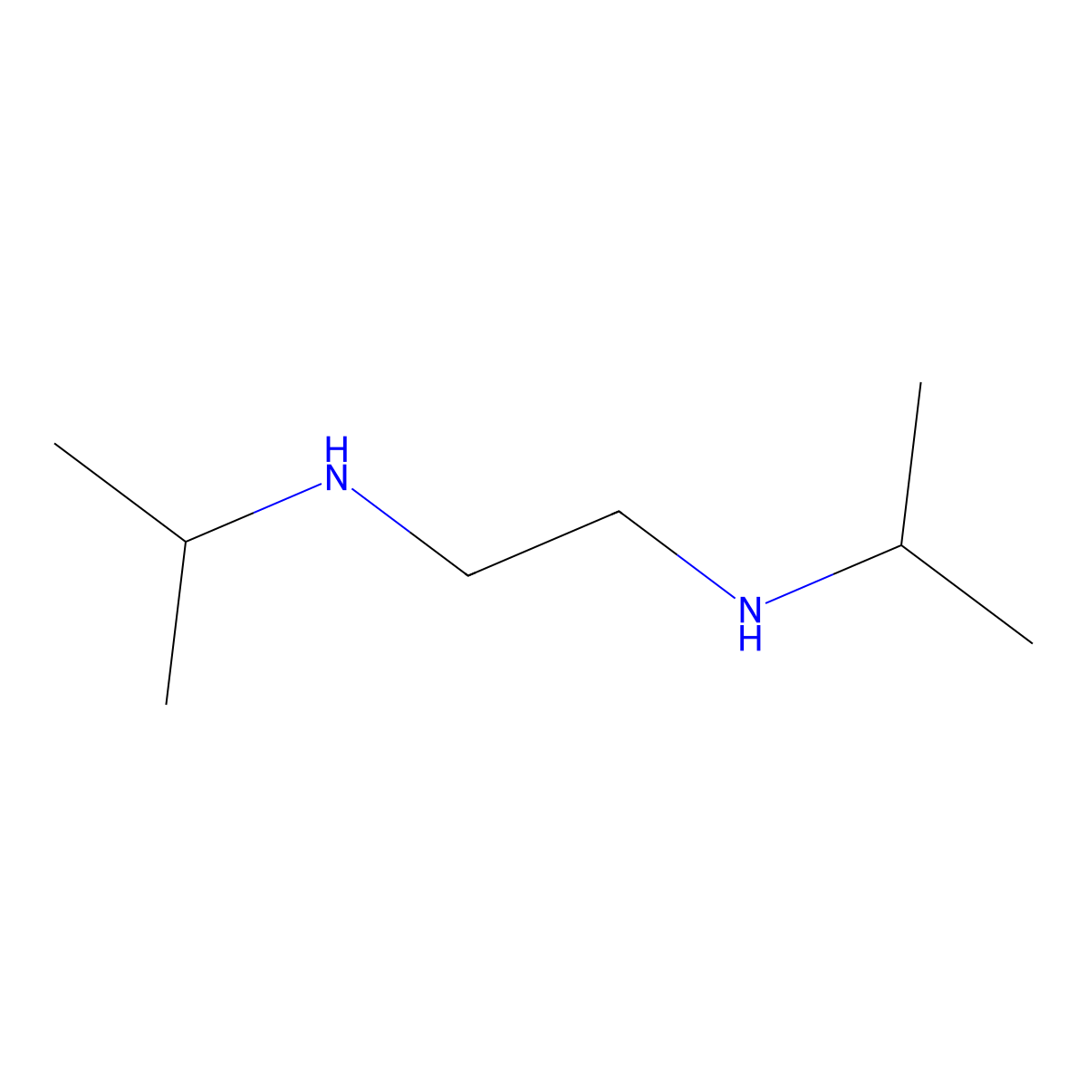 N,N'-Diisopropylethylenediamine molecular structure, CAS 4013-94-9