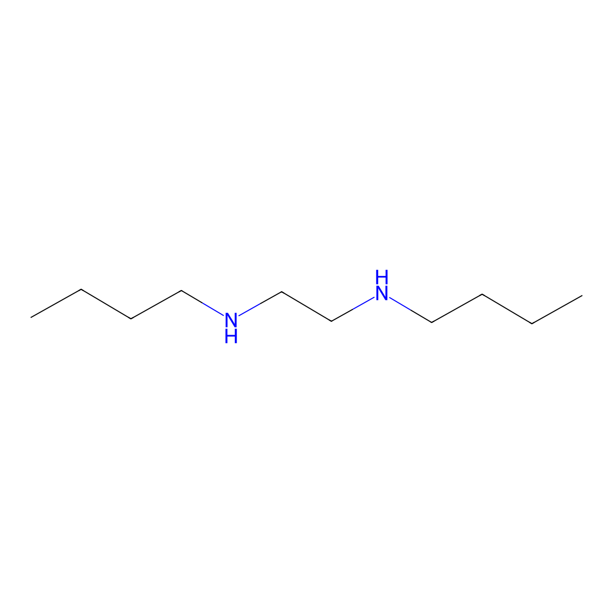 N,N'-Dibutylethylenediamine molecular structure, CAS 4013-95-0