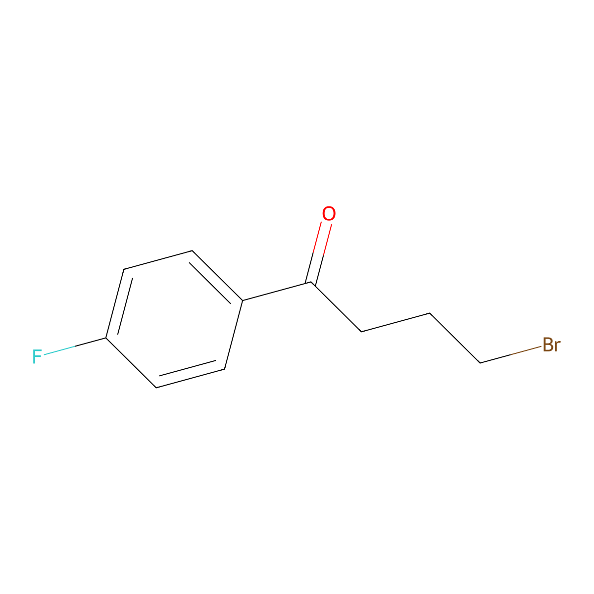 4-Bromo-1-(4-fluorophenyl)butan-1-one molecular structure, CAS 40132-01-2