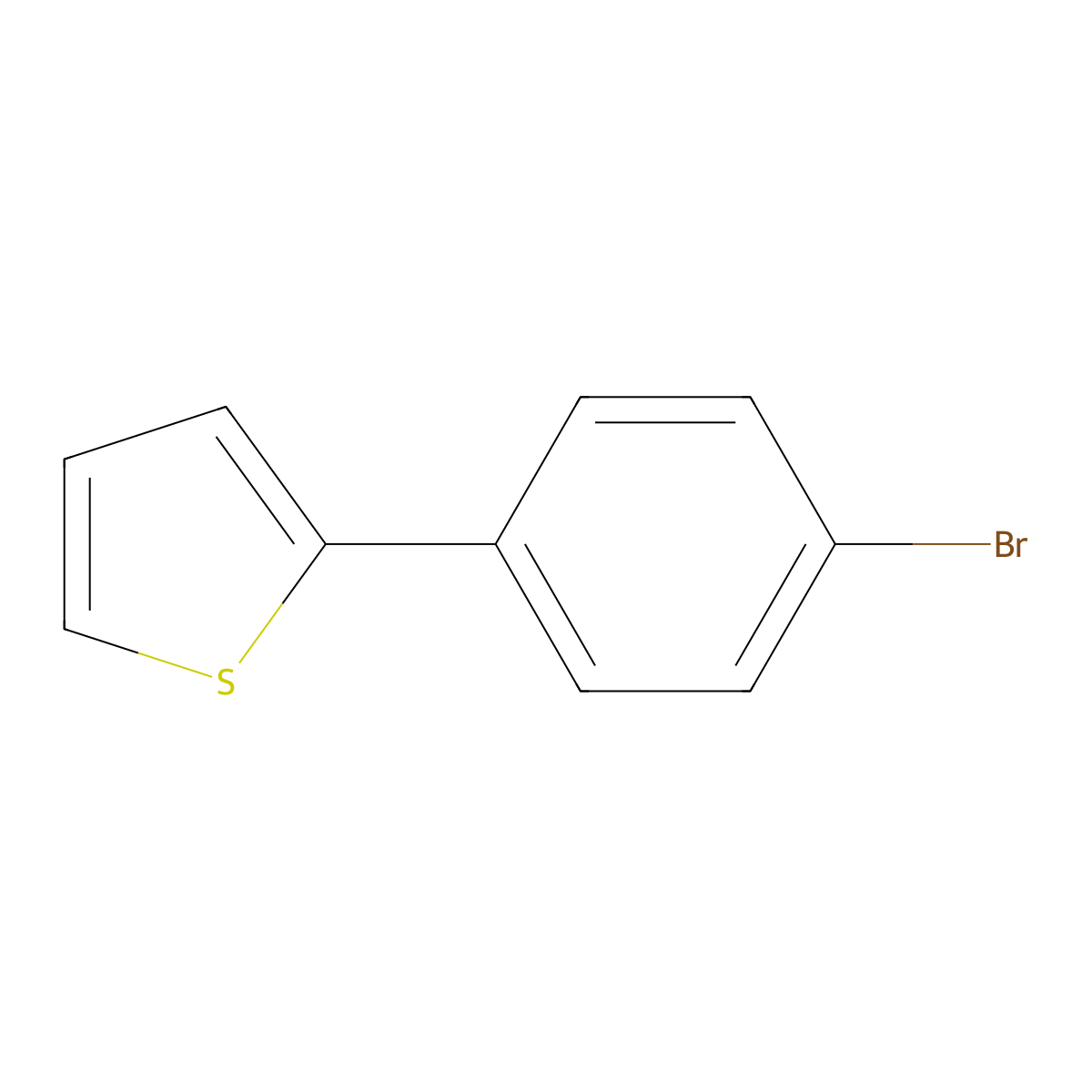 2-(4-Bromophenyl)thiophene molecular structure, CAS 40133-22-0