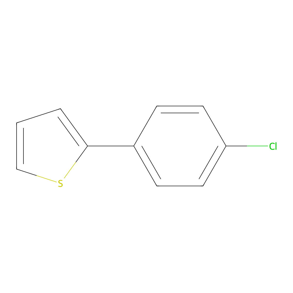 2-(4-Chlorophenyl)thiophene molecular structure, CAS 40133-23-1