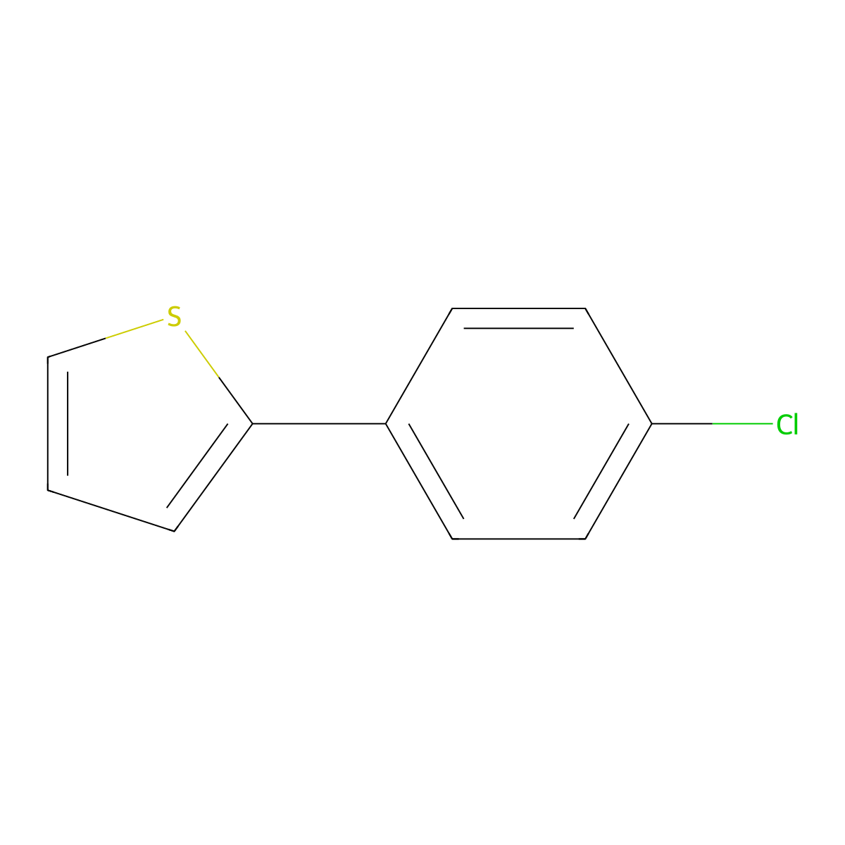 2-(4-Chlorophenyl)thiophene molecular structure, CAS 40133-23-1