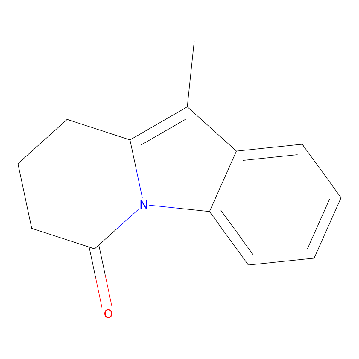 10-methyl-8,9-dihydropyrido[1,2-a]indol-6(7H)-one molecular structure, CAS 40133-76-4