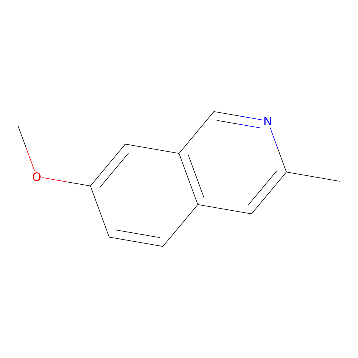 7-Methoxy-3-methylisoquinoline molecular structure, CAS 40134-07-4