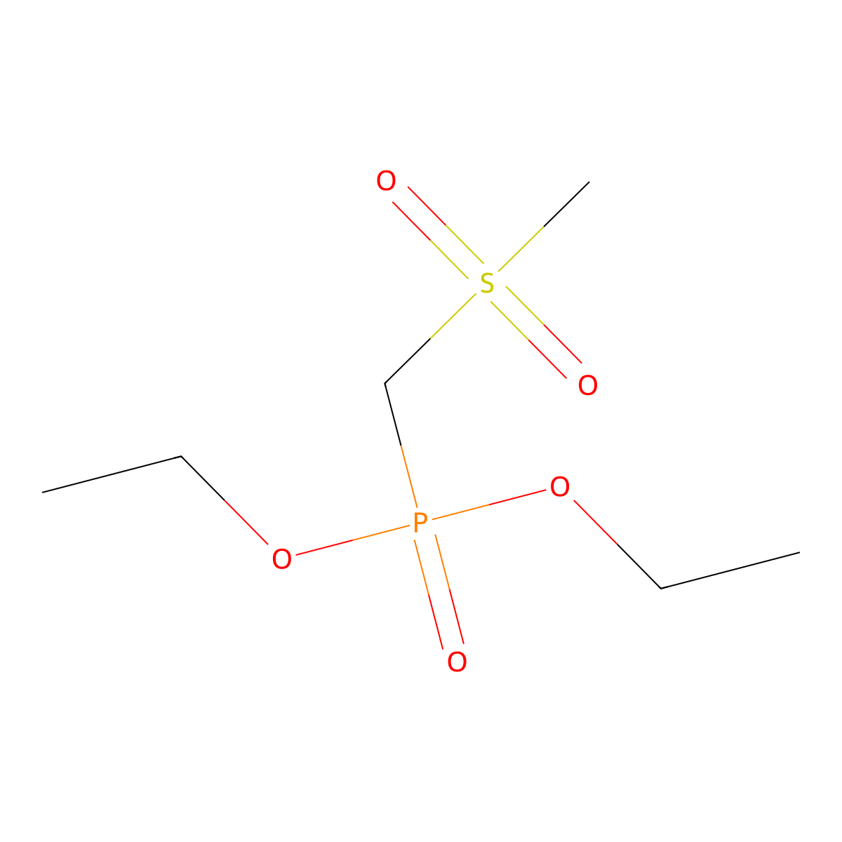 Diethyl (methanesulfonylmethyl)phosphonate molecular structure, CAS 40137-11-9