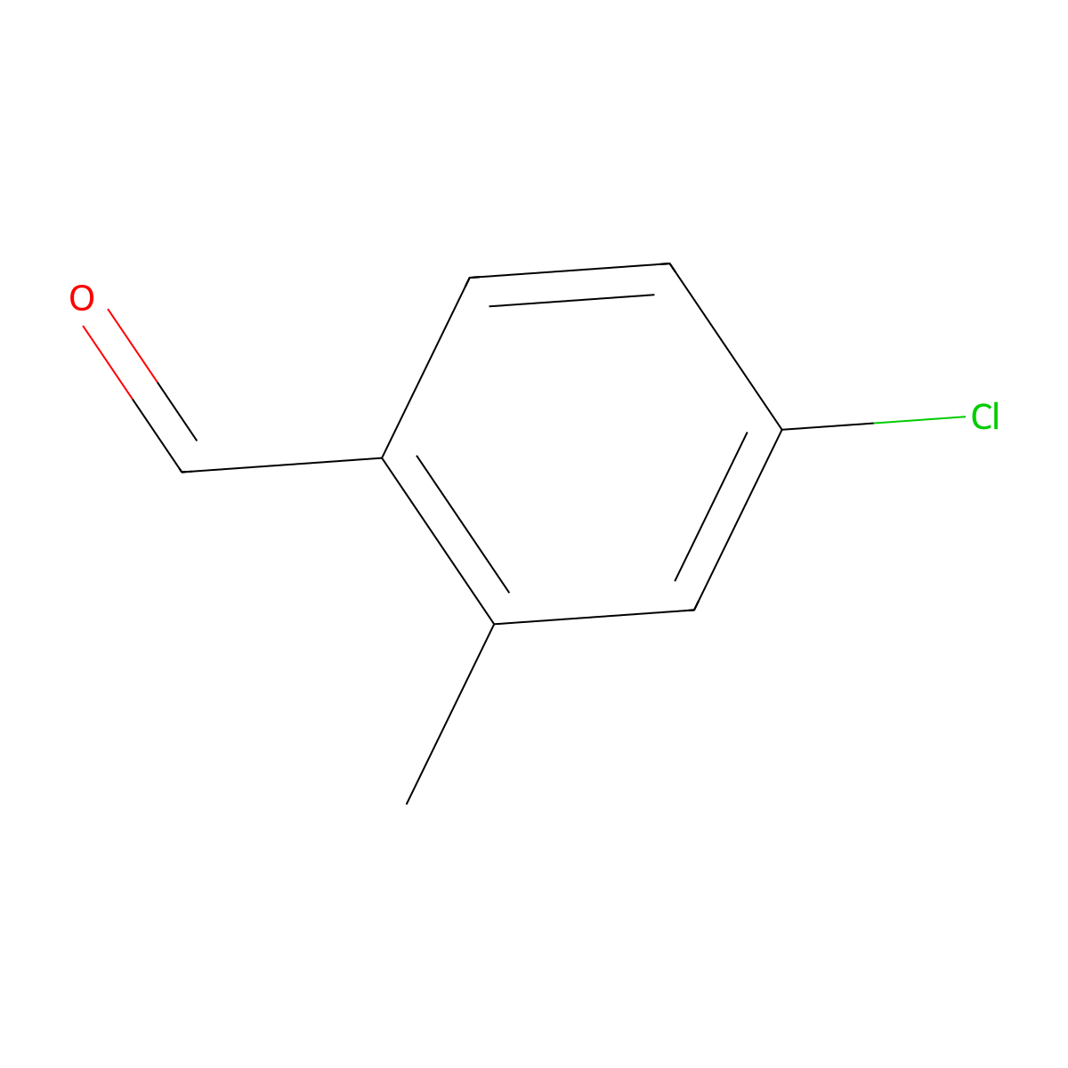 4-Chloro-2-methylbenzaldehyde molecular structure, CAS 40137-29-9